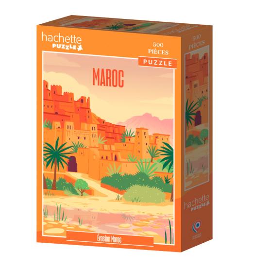 Puzzle Hachette Évasion Maroc 500 pièces