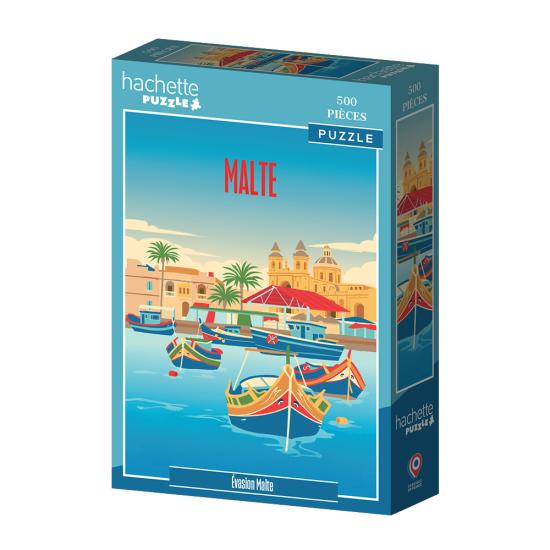 Puzzle Hachette Rêves De Vacances Malte 500 pièces