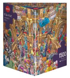 Heye Puzzle Balle Mascarade Boîte Triangulaire 1500P