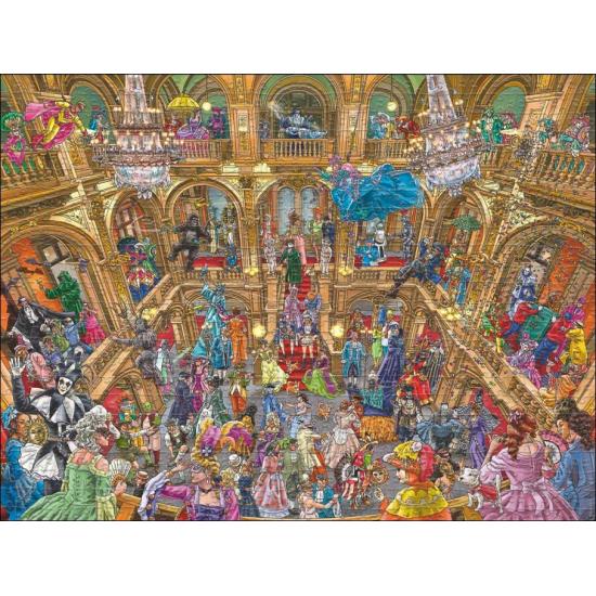 Heye Puzzle Balle Mascarade Boîte Triangulaire 1500P