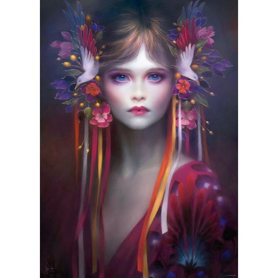 Heye Puzzle Beauté Rose 1000 pièces