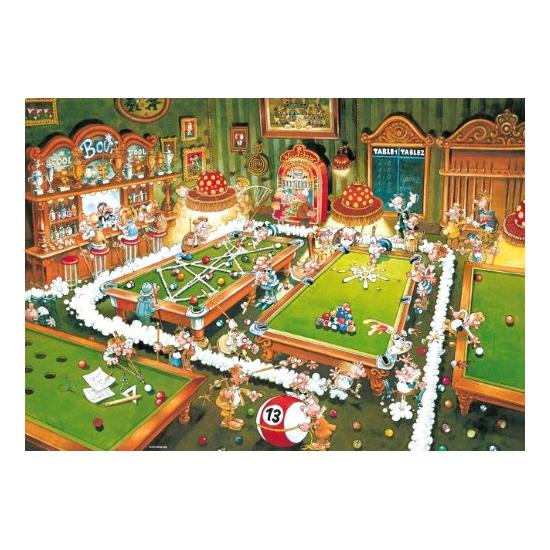 Puzzle de billard Heye, boîte triangulaire 1000 pièces