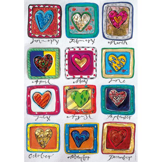 Heye Puzzle Calendrier de l'Amour 500 pièces