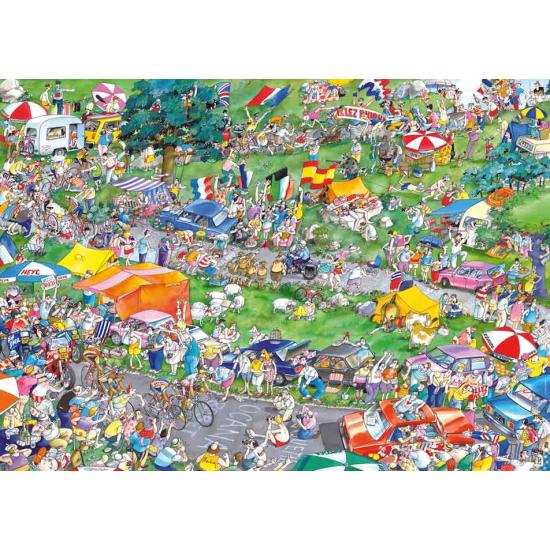 Heye Puzzle de course cycliste, boîte triangulaire de 1000 p Heye Puzzle de course cycliste, boîte triangulaire de 1000 p