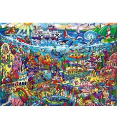 Puzzle Heye Magical Sea, boîte triangulaire de 1000 pièces