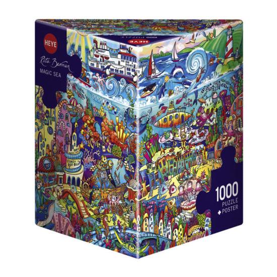 Puzzle Heye Magical Sea, boîte triangulaire de 1000 pièces