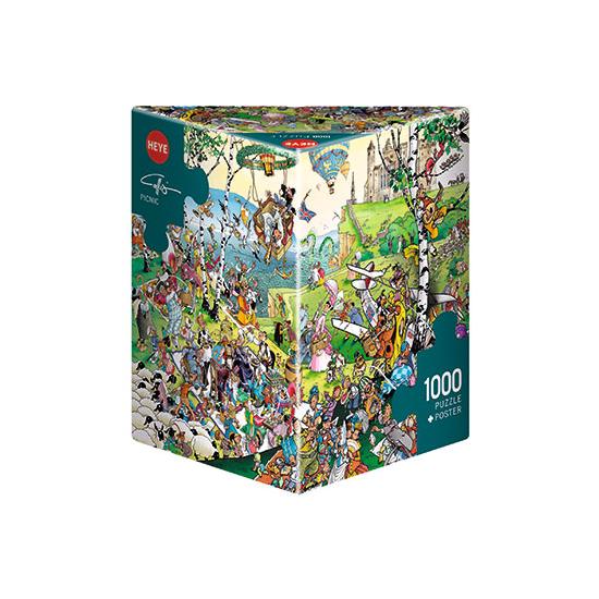 Puzzle de pique-nique Heye, boîte triangulaire 1000 pièces