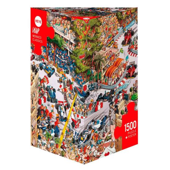 Heye Classics of Monaco Puzzle, Boîte Triangulaire de 1500 Pièce Heye Classics of Monaco Puzzle, Boîte Triangulaire de 1500 Pièce