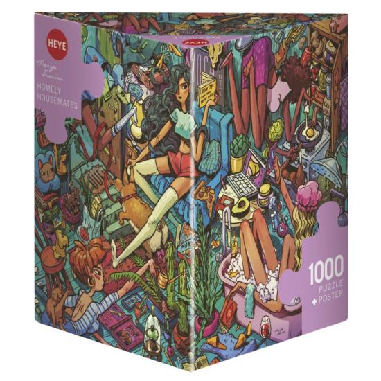 Heye Puzzle Housemates Boîte Triangulaire 1000 Pcs