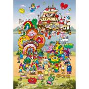 Puzzle Heye Avec Jon Burgerman 500 pièces