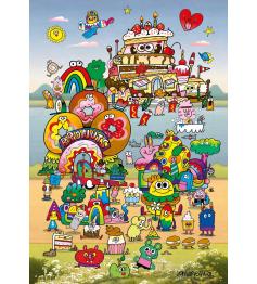 Puzzle Heye Avec Jon Burgerman 500 pièces