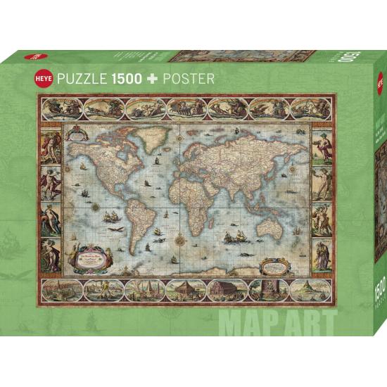 Puzzle Heye L'Univers de Willem Blaeu 1500 pièces