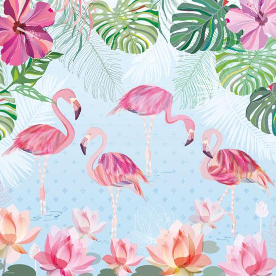 Heye Puzzle Flamants Roses et Lys 1000 Pièces