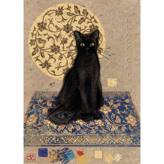 Puzzle Heye Chat Noir sur le Tapis 1000 Pièces