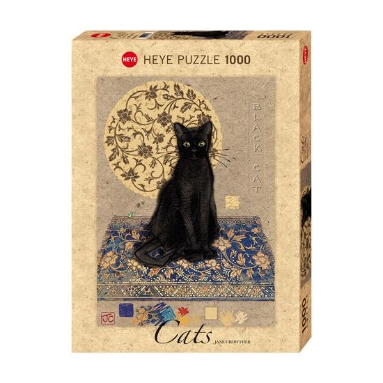 Puzzle Heye Chat Noir sur le Tapis 1000 Pièces