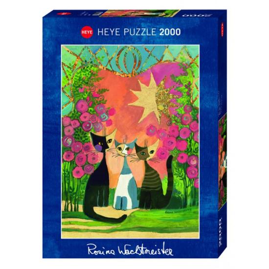 Heye Puzzle Chats dans la roseraie 2000 pièces