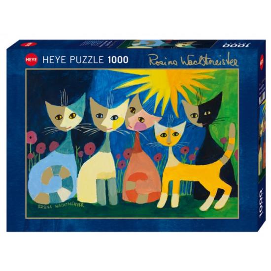 Puzzle Heye Chats Colorés 1000 Pièces