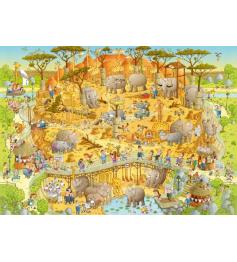 Heye Puzzle Habitat Africain 1000 Pièces