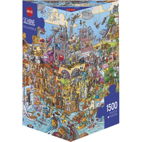Heye Hollyworld Puzzle Boîte Triangulaire 1500 Pcs