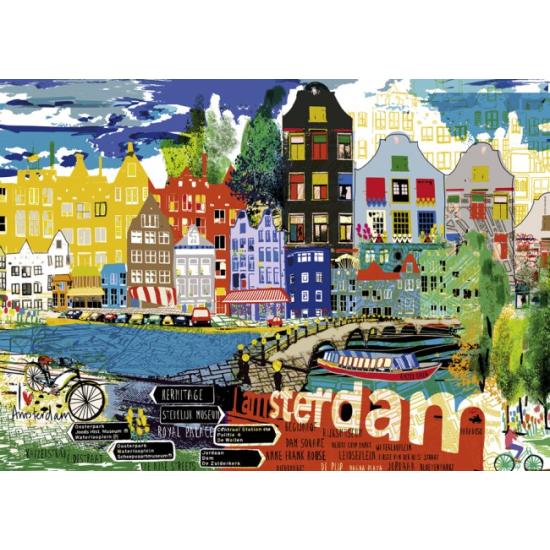 Puzzle 1000 pièces Heye I Love Amsterdam