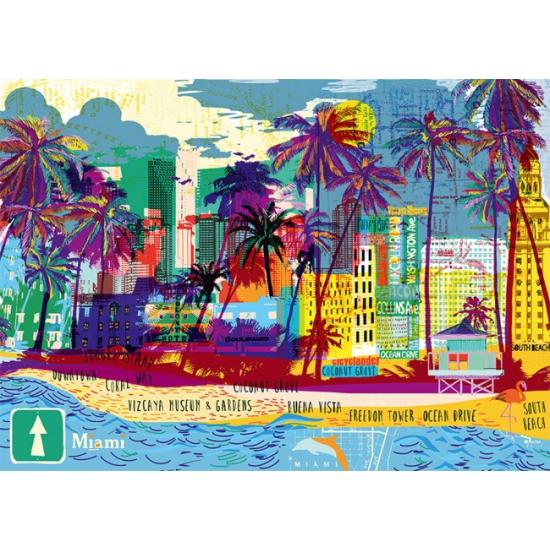 Puzzle Heye I Love Miami 1000 pièces