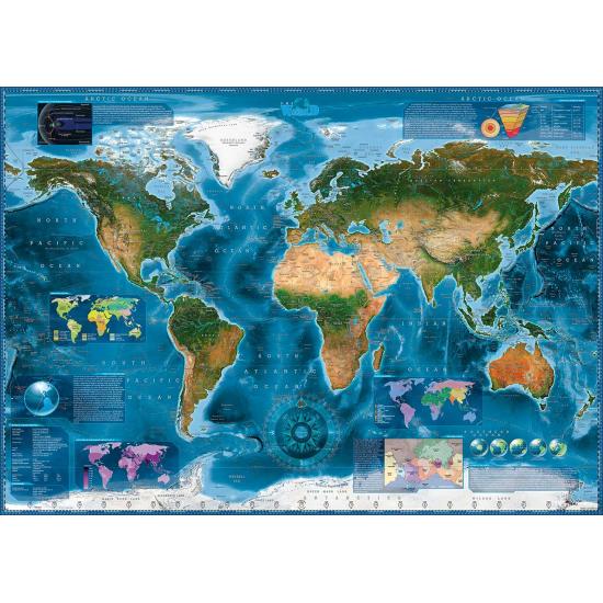 Heye Puzzle Image Satellite du Monde 2000 Pièces Heye Puzzle Image Satellite du Monde 2000 Pièces