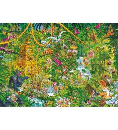 Puzzle Heye Deep Jungle, boîte triangulaire 2000 pièces