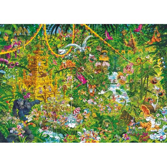 Puzzle Heye Deep Jungle, boîte triangulaire 2000 pièces