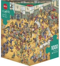 Heye Puzzle Justice Pour Tous Boîte Triangulaire 1000 Pièces