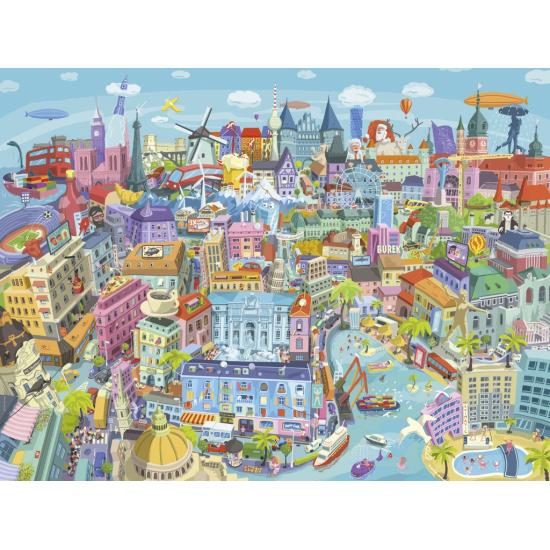 Puzzle Heye La Bonne Vieille Europe de 1500 Pièce