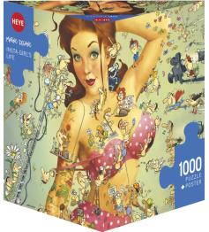 Puzzle Heye La Vie d'Insta-Girl Boîte Triangulaire 1000 Pcs