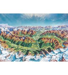 Puzzle Heye Montagnes Alpines 2000 pièces