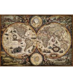 Heye Puzzle Carte du Monde, Vintage 2000 Pièces