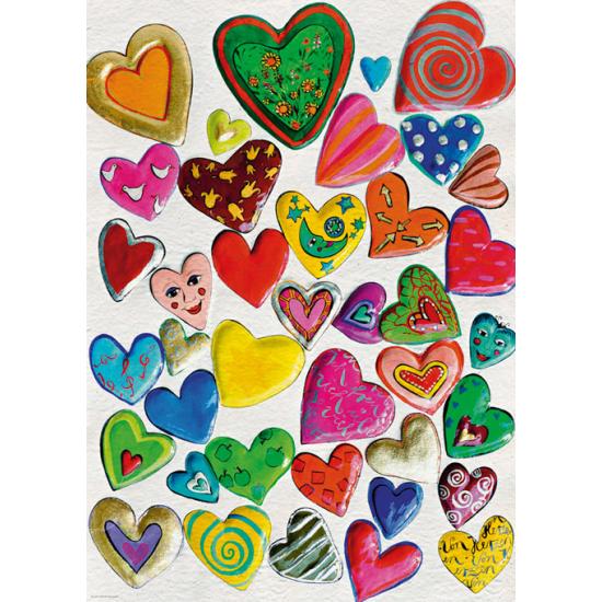 Puzzle 1000 pièces Heye Mix Hearts