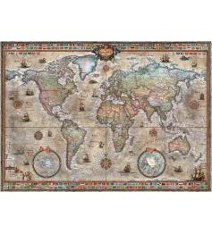 Puzzle Heye Retro World Map 1000 pièces