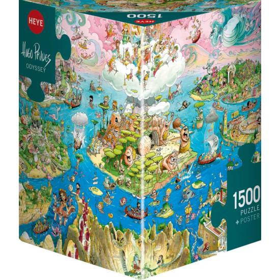 Puzzle Heye Odyssée, Boîte Triangulaire de 1500 Pièce Puzzle Heye Odyssée, Boîte Triangulaire de 1500 Pièce