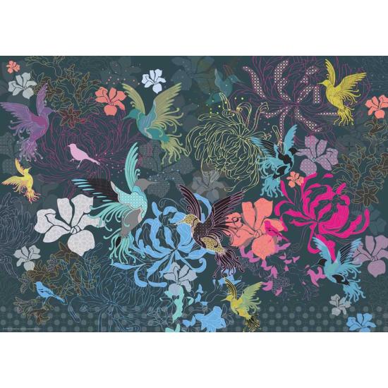 Heye Puzzle Oiseaux et Fleurs 1000 pièces