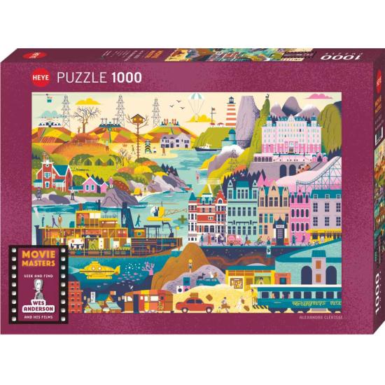 Heye Wes Anderson Films Puzzle 1000 pièces