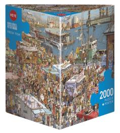 Heye Puzzle Poisson Frais Boîte Triangulaire 2000 Pièces