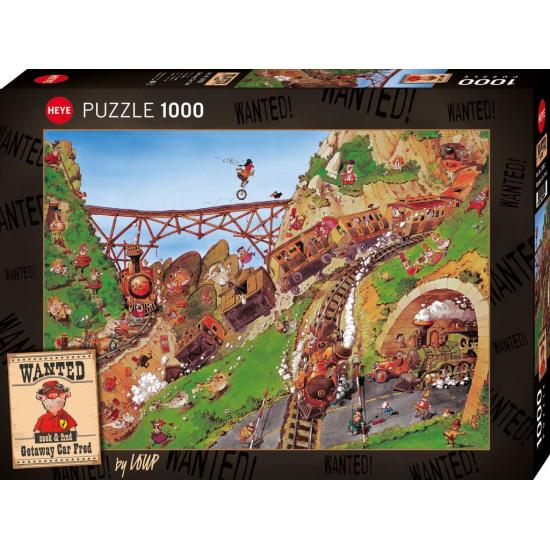 Puzzle Heye Wanted Getaway Car Fred 1000 Pièces