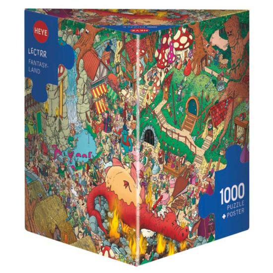 Puzzle Heye Fantasy Land Boîte Triangulaire 1000 Pcs Puzzle Heye Fantasy Land Boîte Triangulaire 1000 Pcs