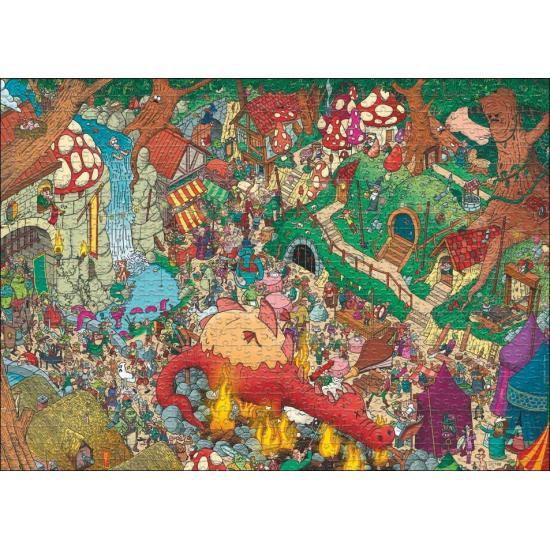 Puzzle Heye Fantasy Land Boîte Triangulaire 1000 Pcs Puzzle Heye Fantasy Land Boîte Triangulaire 1000 Pcs