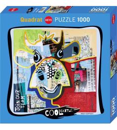 Puzzle 1000 pièces Vache tachetée Heye