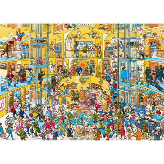 Heye Puzzle Hotel Life, boîte triangulaire 1000 pièces