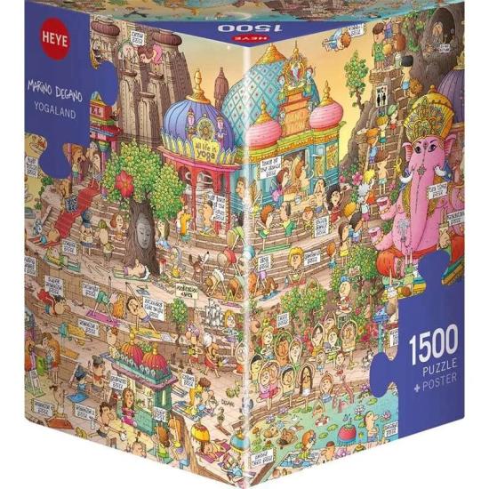 Puzzle Heye Yogaland Boîte Triangulaire de 1500 Pièce