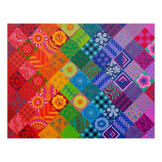 Puzzle House Of Puzzles Arc-en-ciel patchwork 1000 pièc