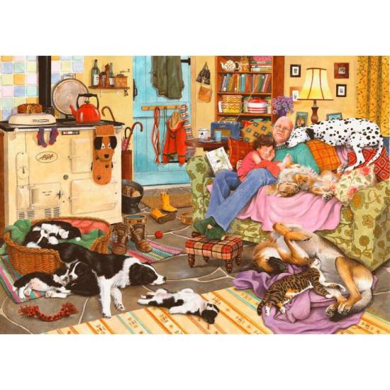 Puzzle House Of Puzzles Cansado comme un Chien 1000 Pieces