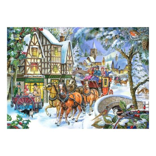 Puzzle House Of Puzzles Chariot des neiges XXL 500 pièces