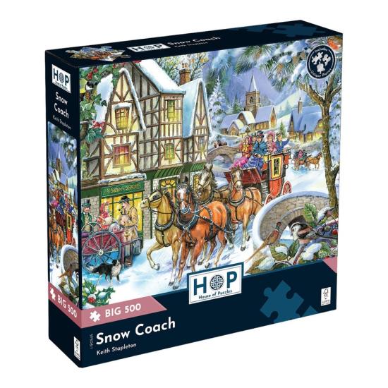 Puzzle House Of Puzzles Chariot des neiges XXL 500 pièces