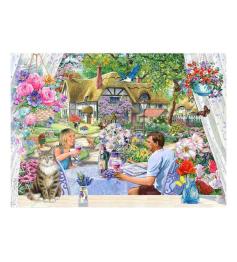 Puzzle House Of Puzzles Profiter du jardin XXL 500 pièces